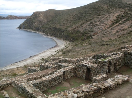 Incan ruins on la isla del sol